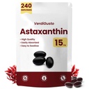 15mg Astaksantīns - 240 Softgels - Astaksantīna piedevas - 8 Mēnesis Piedāvājums -- Antioksidantu atbalsts, acu un ādas veselība -- Iekšējā cirkulācija - Non-GMO, bez lipekļa, No Soy