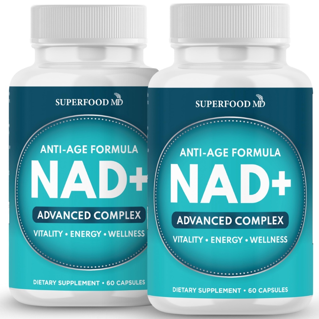 NAD+ papildinājums Liposomālā + resveratrols sievietēm un vīriešiem, astaksantīns, CoQ10, alfa liposkābe, zaļā tēja - 120 grāvji