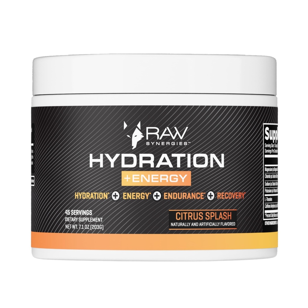 Raw Synergies Hidrācija + enerģija Citrus Splash 45 serv.