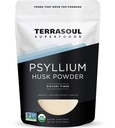 Terrasoul Superfoods Organic Psyllium Husk pulveris, 1 Lb - Superfine tekstūra 