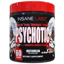 Insane Labz Psychotic, High Stimulant Pre Workout Pulveris, Extreme Lasting Enerģija, Fokuss un izturība ar Beta Alanine, Kreatīna monohidrāts, DMAE, 60 Srvgs, Arbūzs