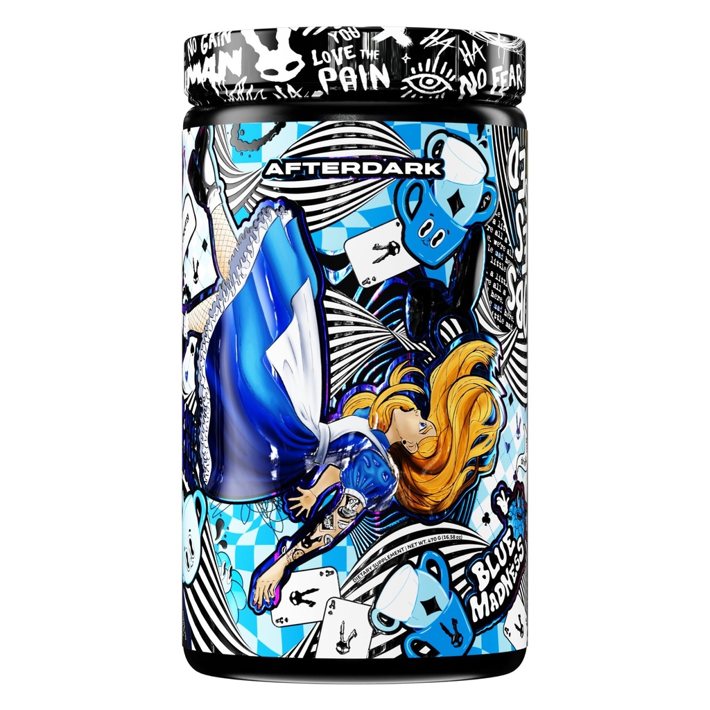 PĒC DARK INHUMAN Void Pirms-Workout Pulveris, Uzlabota Mind-Muscle Savienojums, Ilgstoša Enerģija, Potent Nootropic Blend, Vegan, Gluten-free, Soy-free, 400mg Kofeīns, Nav Crash, Zils trakums