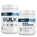 Caurspīdīgs laboratorijas Bulk Pre-Workout (30 Servē, Persiku Mango) & BCAA Glutamīns (30 Servē, Zemeņu Lemonāde)