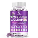 Aknu tīrīt Detox & remonts - Herbal Aknu atbalsts Piena Thistle papildinājums, 7500mg spēks Aknu veselība Atbalsts ar Silymarin Artichoke ekstrakts Dandelion Beet TUDCA Holīna NAC, 60 Softgels