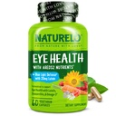 NARURELO acu vitamīni - AREDS 2 Formula Nutrients ar luteīnu, Zeaksantīnu, C vitamīnu, E, Cinku, Plus DHA - papildinājums sausām acīm, Veselīga redze, acu atbalsts - 60 Vegan kapsulas