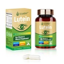 Luteīna acu vitamīni Papildinājums pieaugušajiem - 90 kapsulas, atbalsta acu veselību ar Zeaksantīnu, cinku, C un E vitamīniem, Vegan Formula zilās gaismas aizsardzībai un makulārajam atbalstam (1)