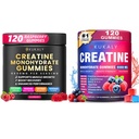 Kreatīnmonohidrāts Gumijas vīriešiem un sievietēm, 9000MG Kreatīn Gumijas bez cukura -BCAA 2:1, B12 B6 Boost Strength, Focus & Izturība, Vegan, ne-GMO