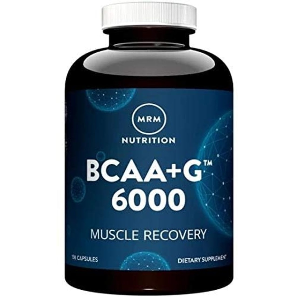 MRM Nutrition BCAA+ Muskuļu atgūšana 6000 mg - sievietēm un vīriešiem - 6g aminoskābju per apkalpo, atkopšanas papildinājums komplekss ar L-glutamīnu, Vegan, lipeklis-free - 25 Kalpo