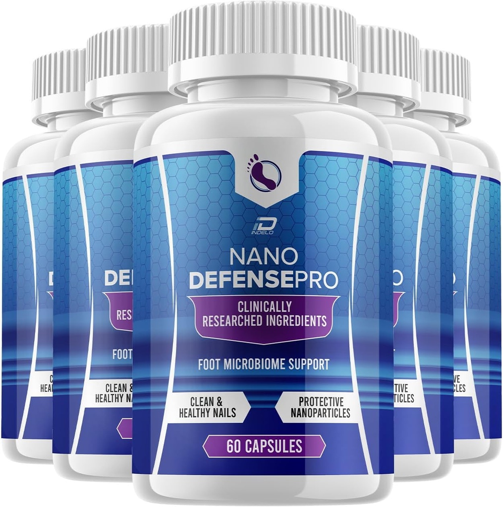 Nano Defense Pro Probiotikas papildinājums - NanoDefense Pro Advanced Formula veselīgam nagu atbalstam Kapsulas Maksimālais stiprums Vīrieši Sievietes (5 paka - 300 kapsulas)
