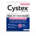 Cistex maksimāli spēcīgas UTI pretsāpju tabletes - 99, 5 mg Phenazopiridīna HCl ātrai dedzināšanas un urīnpūšļa darbības mazināšanai - 24- Count