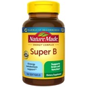 Daba Made Super B Complex Vitamīni sievietēm un vīriešiem, Diētiskā papildinājums enerģijas vielmaiņas atbalstam, Super B vitamīna komplekss, 160 Softgels, 160 Day Supply