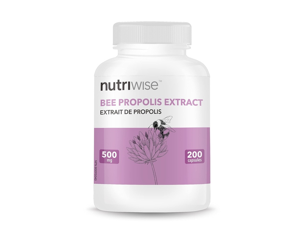 NutriWise Brazīlijas bišu propolisa ekstrakts Imūnsupport 500mg