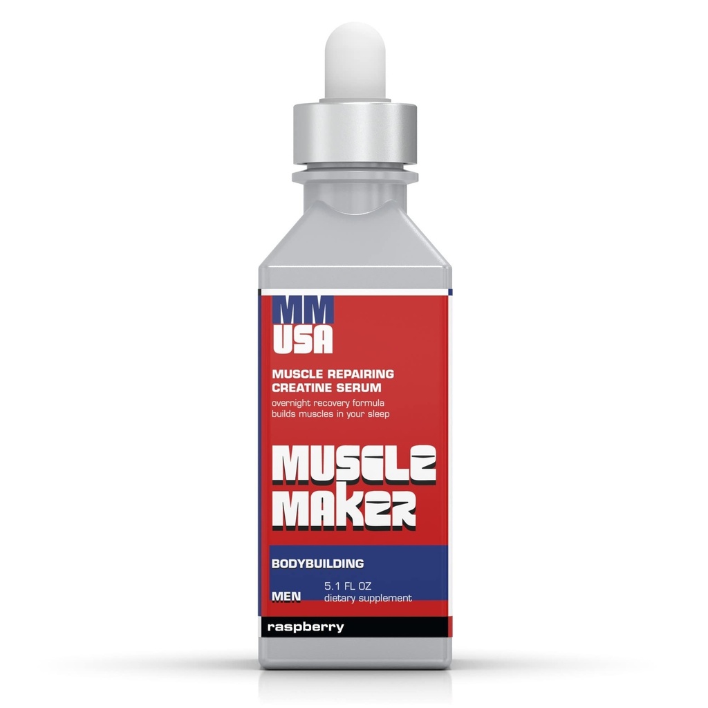 MMUSA Muskuļu Maker Post Workout Serums: Uzlabota vīriešu veselība ar antioksidantu Boost. Imunity Powerhouse, vitamīns C & cinks. Kreatīns fitnesa, enerģijas un fokusa. Avenes 5.1 Fl Oz