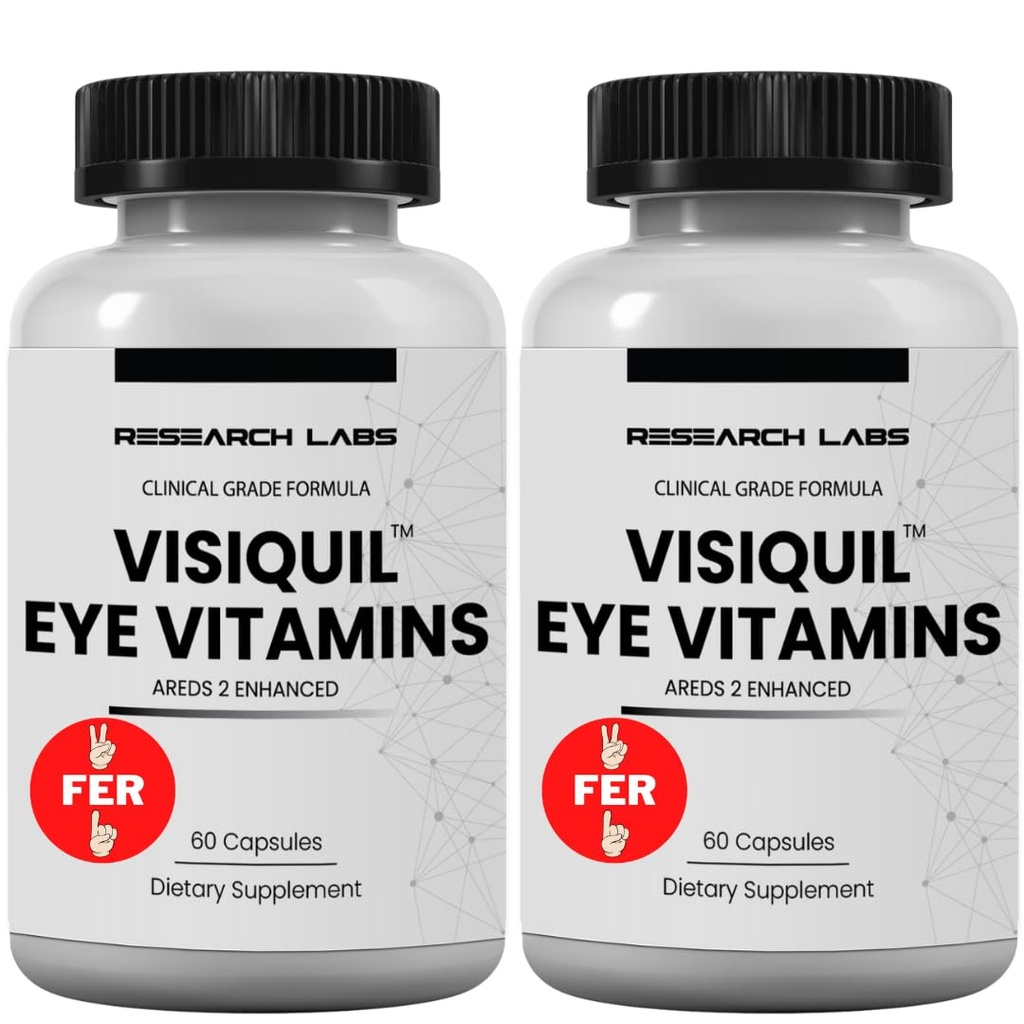 Pētniecība Labs Acu vitamīni Uzlabota Absorbcija AREDS 2 Plus Formula 20mg Luteīns, 10mg Zeaxanthin, Melleņu, Eybright, Cinka, ALA, Quercetin un citas pierādītas sastāvdaļas, lai cīnītos acu problēmas