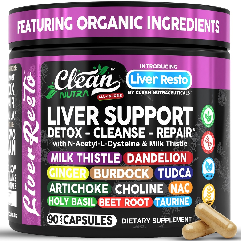 Tīra Nutraceuticals Aknas tīrīt Detox & Remonts 