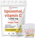 Micro Sastāvdaļas 1 000mg C vitamīna pulveris ikdienas lietošanai י Liposomāli Tauku šķīdinātājs Form labākai absorbcijai 
