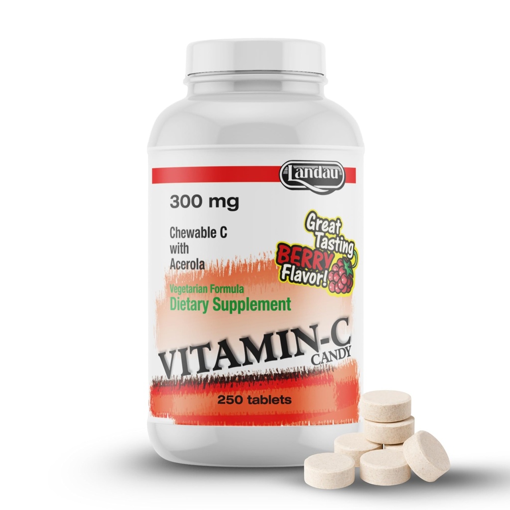 C vitamīns Candy 300 Mg. Great Tasting Berry Flavor (250Count)