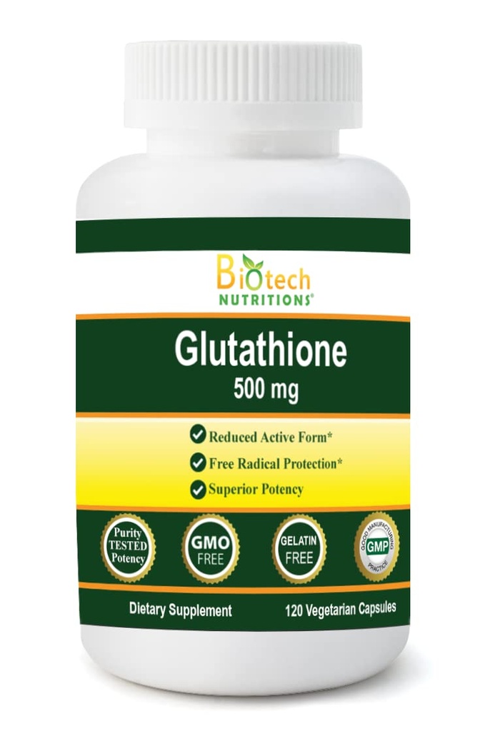 Glutations 500 mg 120 Dārzeņu kapsulas