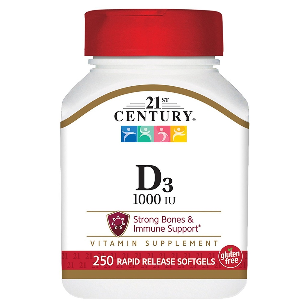 21. gadsimts D3 1000 SV Softgels, 250 gr. (27415)