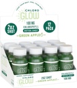 Hloroglovs (Chlorophyll Shots) – organisks augu izcelsmes zaļš ābolu dzēriens imūnsupportam un ķermeņa tīrīšanai – dabisks papildinājums (12 iepakojums)