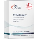 Izstrādājumi veselībai Trifolamīns B12 + Folāts Lozenges - 3000mkg B12 (Trīs formas) + MTHF metilfolāta Papildinājums - Delicious Orange Flavor, Ātri izšķīst tabletes (60 Lozenges)