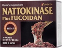Nattokinase Plus Fucoidan cirkulācijas atbalstam, 2500FU Natto, asins cirkulācijas papildinājumi, bez smaržas un viegli lietot Nattokinase pielikums, Okinawan Fucoidan, 1 mēnesis Apgāds, 30 skaits, 1 iepakojums