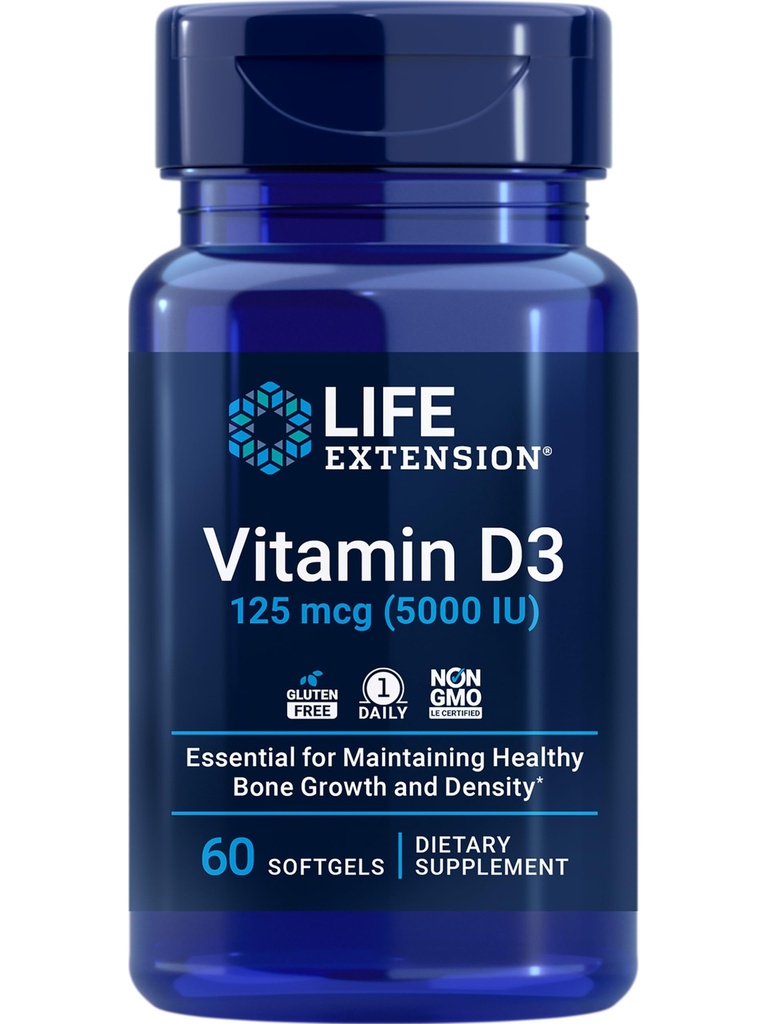 Life Extension Magnesium Citrate 100mg and Vitamin D3 5000IU - Magnesium for Heart, Bone, Immune Health and Vitamin D3 for Bone, Brain, Immune Health - 100 Vegetarian Capsules and 60 Softgels