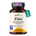 Cinks 30mg ar varu, selēnu un vitamīnu D3 • 120 Kapsulas • Magnijs, vitamīns B6, biotīns  • Absorbējams Zinka piedevas vīriešiem un sievietēm • Cinks imūnās veselības, ādas, matu un nagu atbalstam