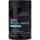 Sporta pētījumi Augstas potences cinka Picolinate 30mg ar organisko kokosriekstu eļļu  ) Augsta absorbējama cinka Papildinājums veselīgai imūnās un enzīmu funkcijas - ne-GMO pārbaudīts un bez lipekļa (90 Šķidrie softgeli)