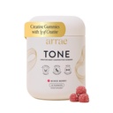 Arrae Tone Gummies – Kreatīnu monohidrāts sievietēm – Atbalsts Lean muskuļu, spēks un atgūšana – Jauktas Berry Flavor – 60 grāf