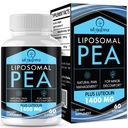 Liposomālais Palmitoiletanolamīds 1300 MG Plus Luteolīns 100 MG, Superior Absorbcija, mikronizētais pea papildinājums diskomforta pārvaldībai, 60 softgeli