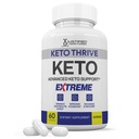 Keto Thrive Keto ACV Extreme Pills 1675MG Keto atbalsts Blend kapsulas alternatīva Keto ACV Gumies Formulēts ar Apple Sidra Etiķis Extra Virgin Olīveļļa Pulveris zaļā tēja Leaf 60 kapsulas
