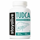 STAY ALIVE Tudca Supplement 500mg, 90 Capsules for Liver Support, Non-GMO & Gluten Free Tauroursodeoxycholic Acid Capsules for Men and Women