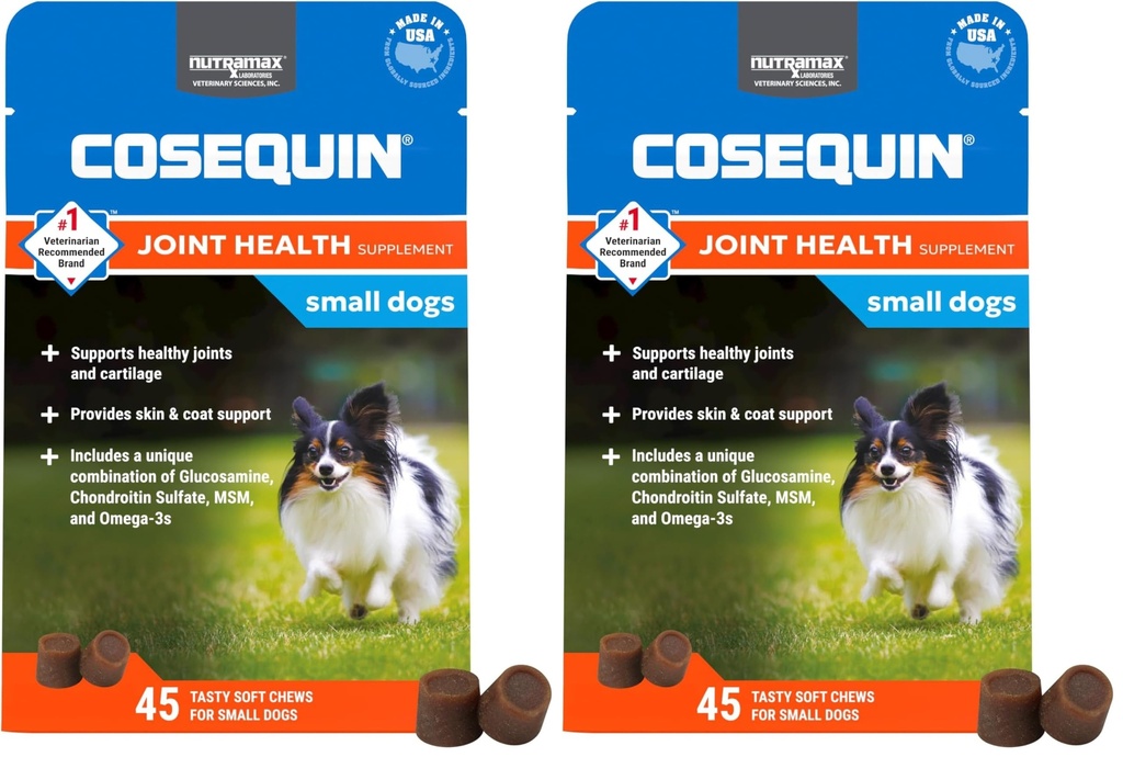 Cosequin Minis Soft Chews Maksimālais stiprums ar MSM Plus Omega3,45 skaitļa (2. iepakojums)