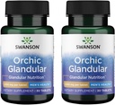 Swanson Orchic Glandular - Vīriešu veselība 1 000 mg 30 cilnes (2 iepakojumi)