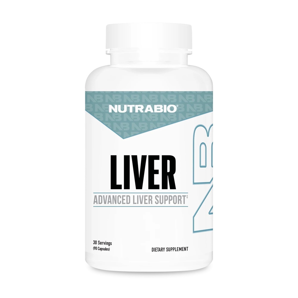 NutraBio Aknu Papildinājums - Uzlabota Aknu Atbalsts ar antioksidantiem, Piena Dadzis Aknas Detox, Glutatione, Tudca - veicina aknu tīrīt Detox un remonts - 90 kapsulas