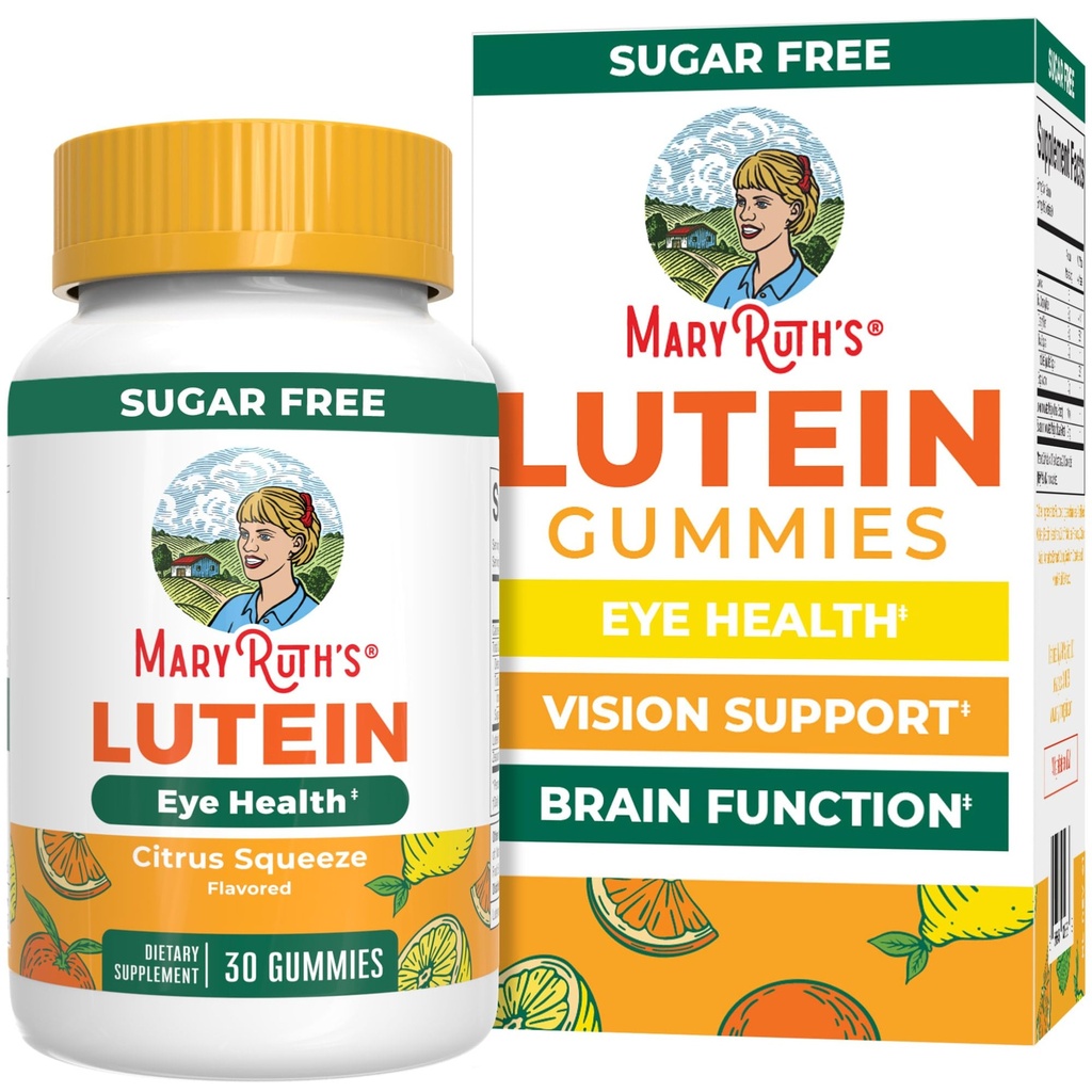 MARYRUTH'S Lutein Gummies with Zeaxanthin | Lutein & Zeaxanthin Supplement | Eye Health | Blue Light Filtering | Vision Support | Adult Eye Supplement for Visual Function | Non-GMO & Vegan | 30 Count