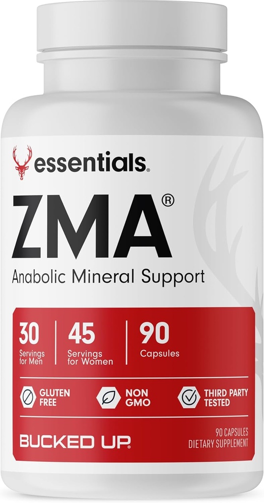 Piesūcinātas ZMA kapsulas, anabolisks minerālu atbalsts - Piesūcināta Essentials (30-45 Servējumi, 90 kapsulas)