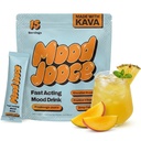 Mood Jooce Noble Kava Drink Mix - Cortisol Reducer with Kava Kava - Anxiety, Sleep & Mood Support Supplement - No Sugar - Vegan - Pineapple Mango Flavor - 15 On-the-Go Packets