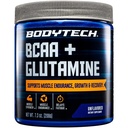 BodyTech BCAA + Glutamine Pulveris ar C vitamīnu, L Glutamine & More, Essential Pre Workout vai post Workout Aminoskābes vīriešiem un sievietēm, Neuzliesmojošs, 7.3 Oz, 30 Kalpo