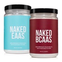 Unflavored Naked Naked BCAAs + Unflavored Naked Eaas Amino Acids Powder Bundle Vegan All Natural Essential Amino Acids 500 Grams