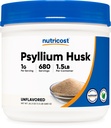 Nutricost Psyllium Husk pulveris (1,5 mārciņas) - bez ĢMO, bez lipekļa