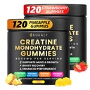 Kreatīnmonohidrāts Gumijas vīriešiem un sievietēm, 9000MG Kreatīn Gumijas bez cukura -BCAA 2:1, B12 B6 Boost Strength, Focus & Izturība, Vegan, ne-GMO
