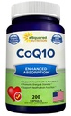 aSquared Nutrition CoQ10 (400 mg Max Stiprums, 200 kapsulas) - Augsta absorbcija Vegan Coenzyme Q10 Pulveris - Ubihinona papildvielas Tabletes, Papildus antioksidants CO Q-10 Enzīmu tabletes, Coq 10 400 mg