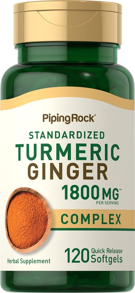 Piping Rock Turmeric un ingvera Papildinājums 