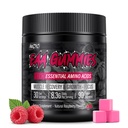 EAA Gummies - 2:1:1:1 BCAA Formula (8300mg) - Essential Aminoskābes muskuļu reģenerācijai un izturībai - Non-GMO, bez lipekļa, bez cukura, veģetārietis, aveņu Flavor - 90 Skaits