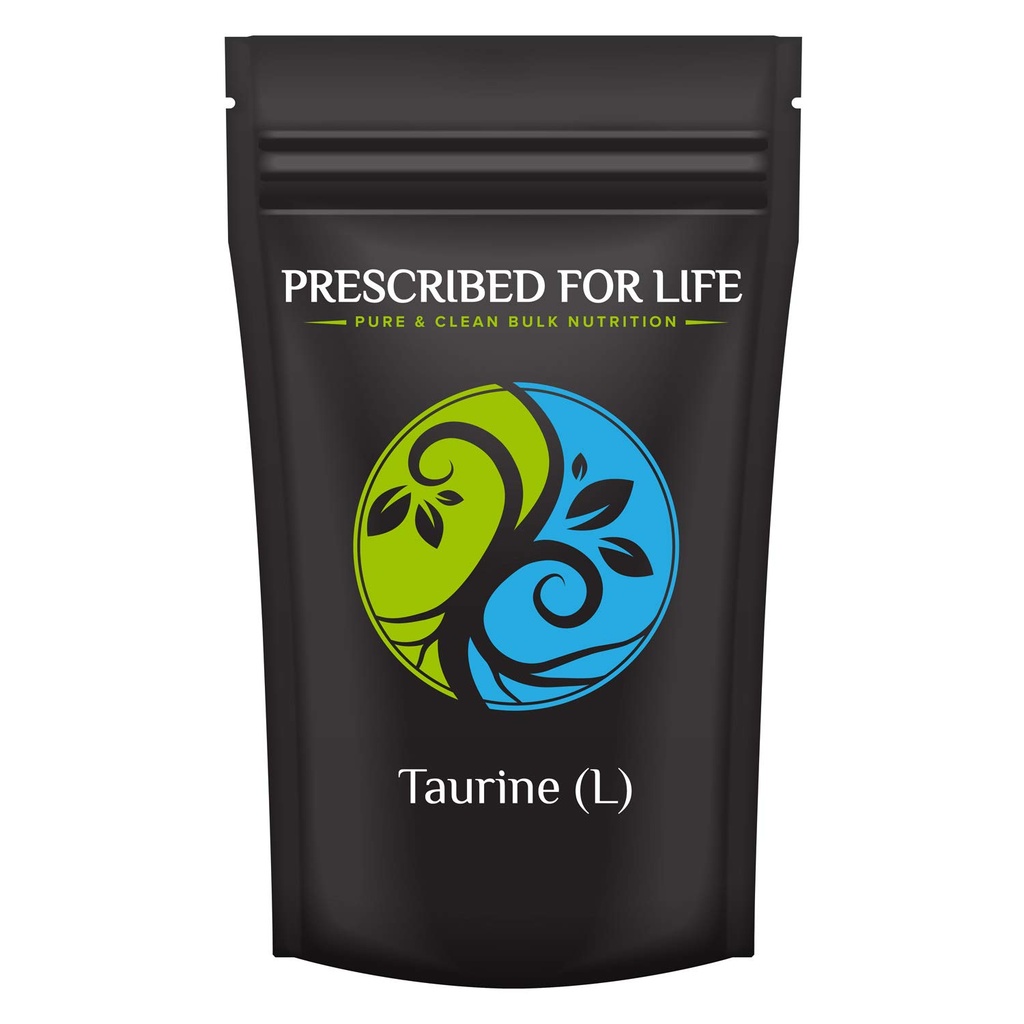 Prescribed For Life Taurine Amino Acid Powder | Pre-Workout Supplement | Gluten Free, Soy Free, No Fillers | Free Form Amino Acid, 2 kg