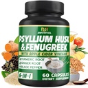 BMVINVOL Psyllium Husk Fiber Papildinājums t ar Grieķu, Apple Cider Etiķis Etiķis, Turmeric, Ingver, Black Pepper- Gremošanas Veselības Atbalsts - 60 Kapsulas