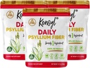 Konsyl Daily Psyllium Fiber, 3 Iepakojums, 360g Gusset Bag, bez lipekļa, neĢMO, keto Friendly, bez iekaisuma, viegli samaisa Fiber