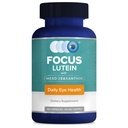Focus Lutein for Eyes with Meso-Zeaxanthin, Acu Vitamīnu Papildinājums, 60 Skaits, 60 Day Supply, Dienas redzamības atbalsts digitālajiem ekrāniem, Spilgtas gaismas, Sunlight, Vegan un bezcukura, Ražots ASV